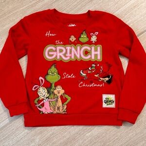The Grinch Red Girls Sweatshirt - size YM